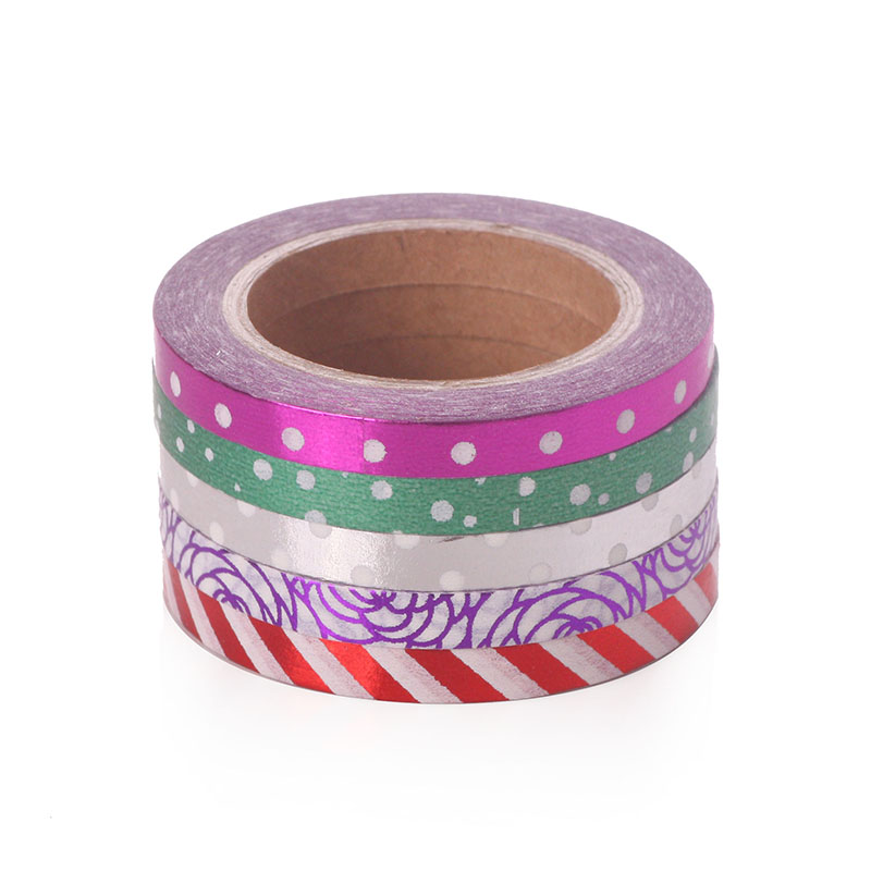 Different Design Sets Foil Gold Washy Tape Color Adhesive Decoration